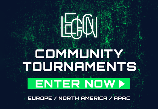 1Tournament Nimm an den LEGION Community Turnieren teil!